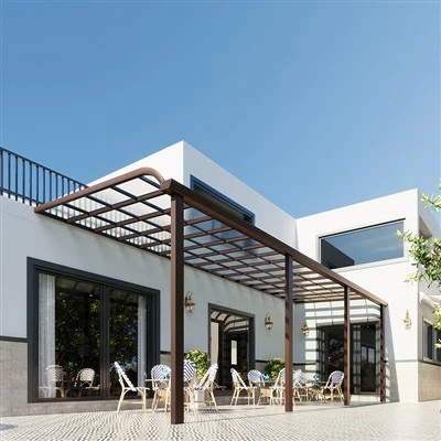 কাষৰ সৈতে এলুমিনিয়াম Carport